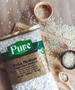 pure powa medium flake rice – 300g